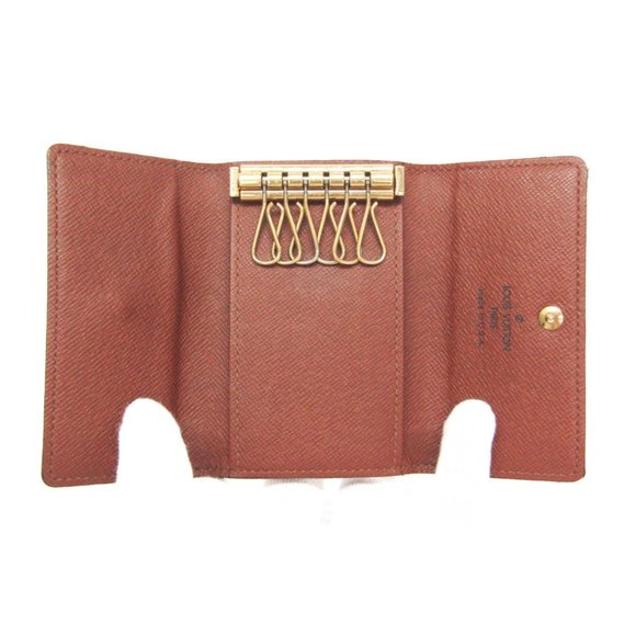 Louis Vuitton Monogram Key Holder 6 M62630 Men,Women Monogram Key Case Brown